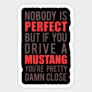 Mustang Owners Sticker